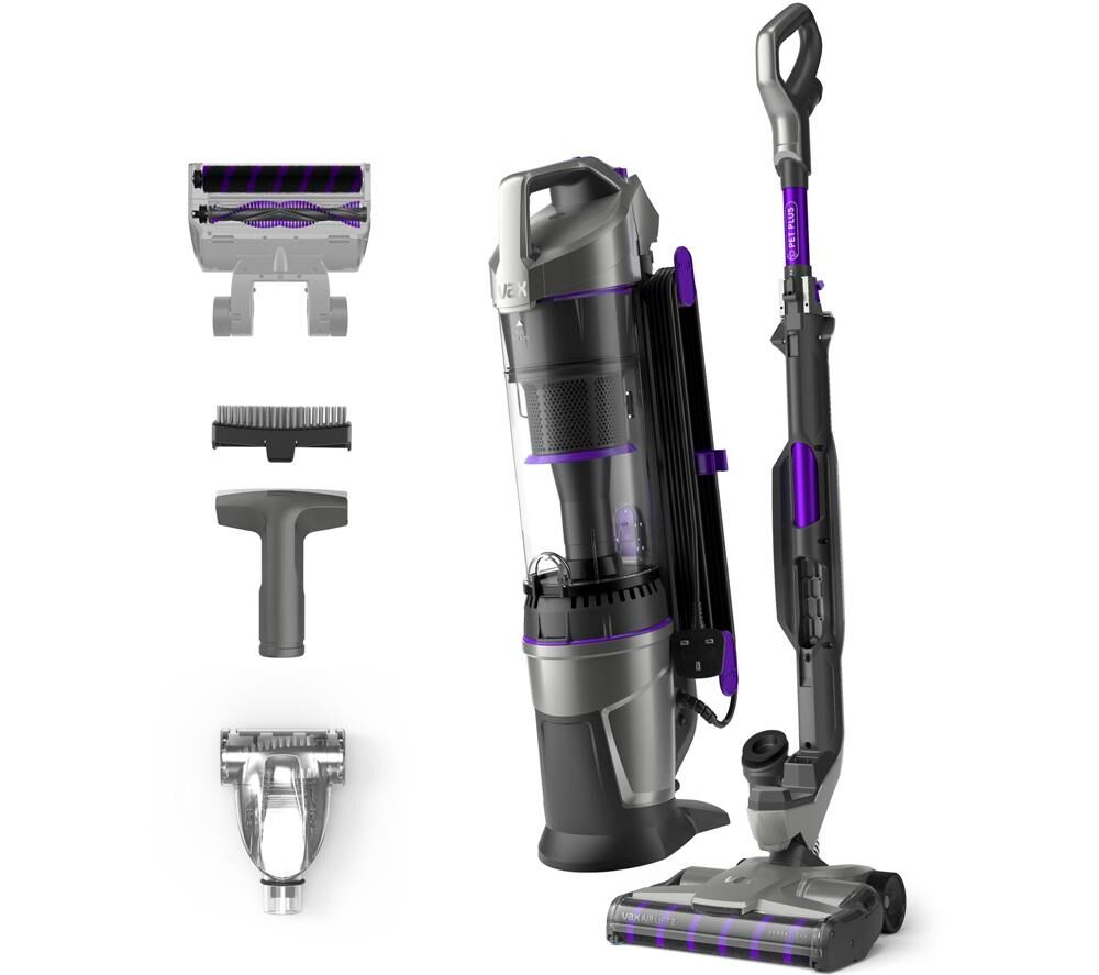 VAX Air Lift Pet Plus CDUP-PLXP Upright Bagless Vacuum Cleaner - Purple & Graphite, Silver/Grey,Purple