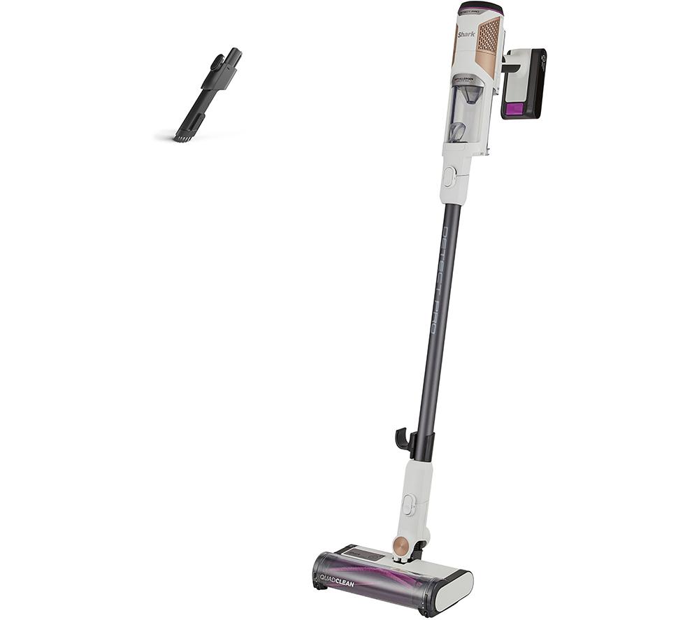 SHARK Detect Pro IW1511UK Cordless Vacuum Cleaner - White & Brass, Gold,White