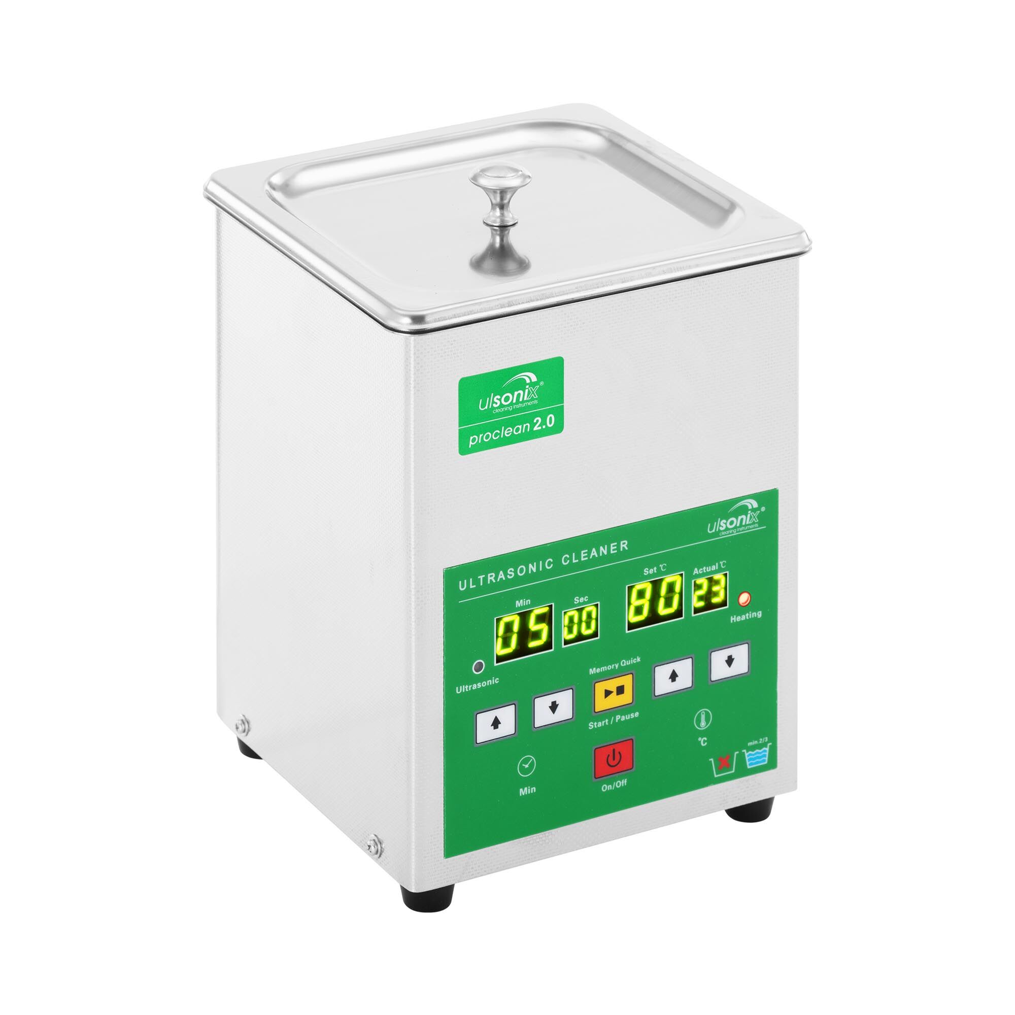 ulsonix Ultrasonic cleaner - 2 litres - Memory Quick Proclean 2.0