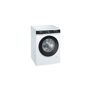 Siemens iQ500 WG44G2F20 - Vaskemaskine - Niche - bredde: 60 cm - højde: 85 cm - frontbetjening - 63 liter - 9 kg - 1400 rpm - hvid med sort dør