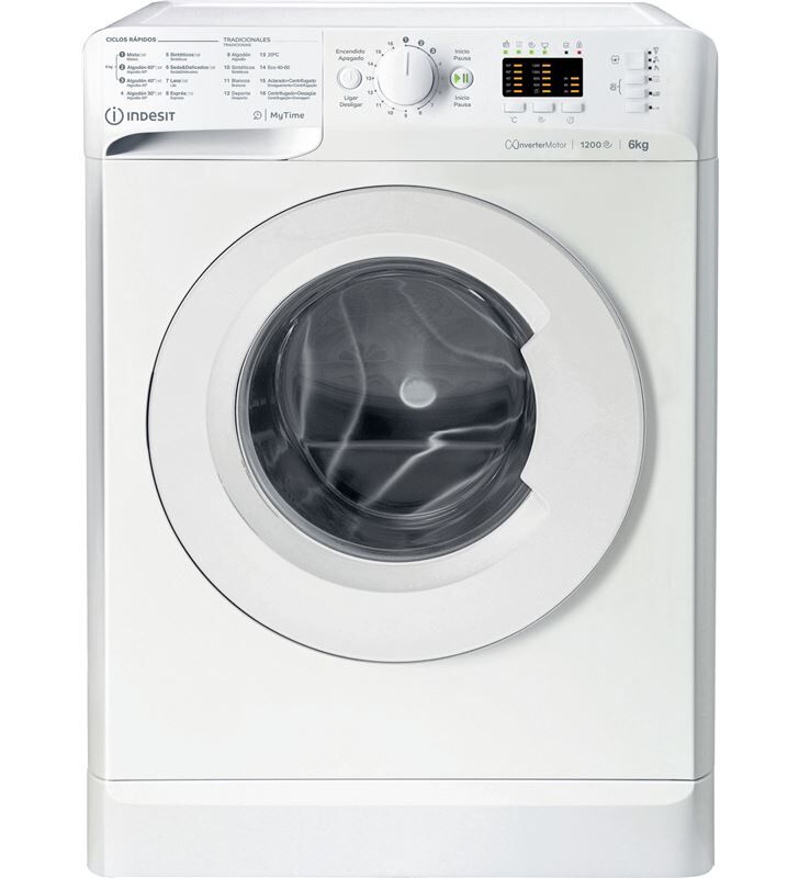 Indesit mtwsa61294wspt lavadora carga frontal 6kg clase c 1200rpm libre instalacion