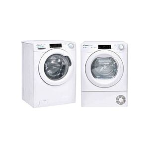 Candy pack lave linge frontal 10kg sèche linge frontal 10kg blanc - Publicité