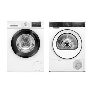 PACK BOSCH Lave-Linge Frontal 9Kg 1400 Trs/min Moteur EcoSilence Drive + Sèche  Linge Frontal