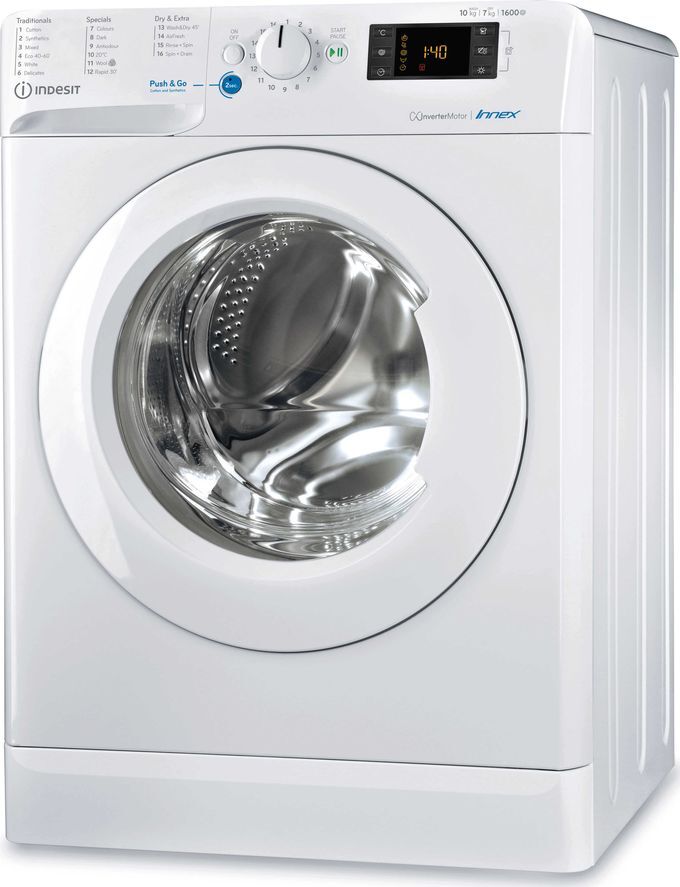 Indesit Innex BDE1071682XWUKN 10 kg Washer Dryer - White, White