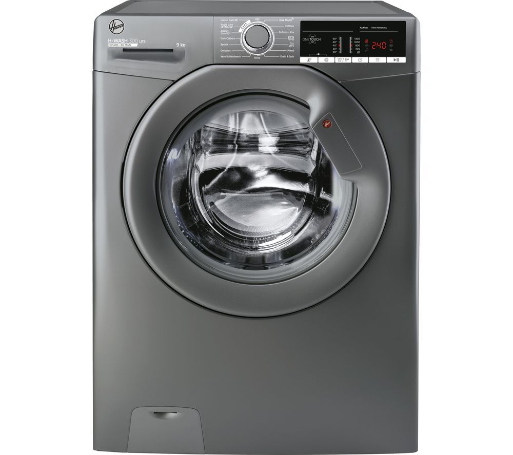 Hoover H-Wash 300 H3W49TGGE NFC 9 kg 1400 Spin Washing Machine - Graphite, Graphite