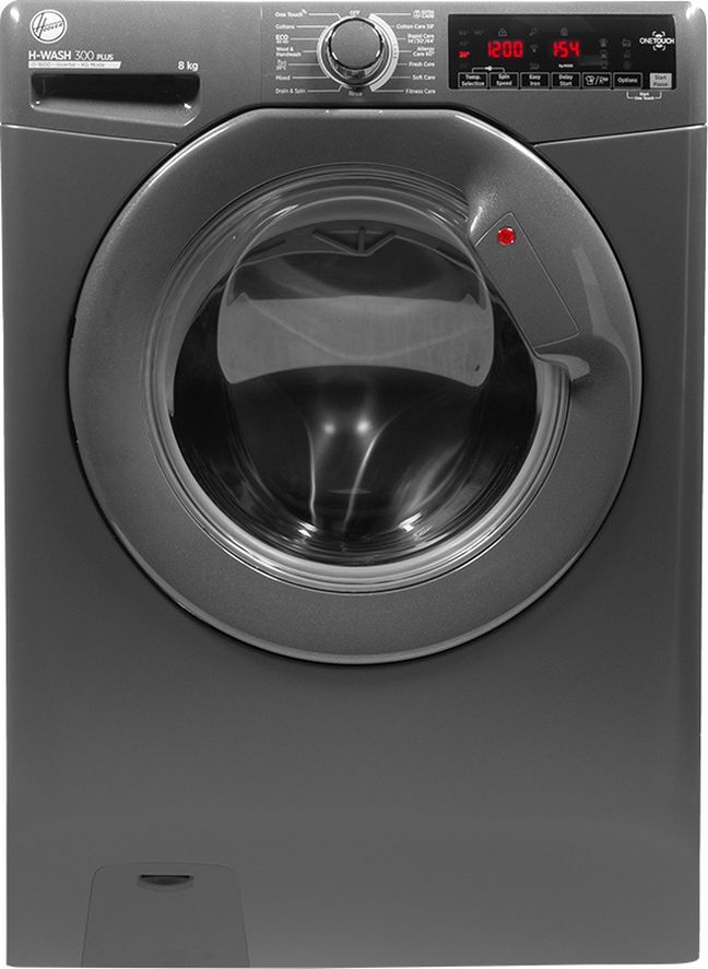 Hoover H-Wash 300 H3W 68TMGGE 8 kg 1600 Spin Washing Machine - Graphite, Graphite