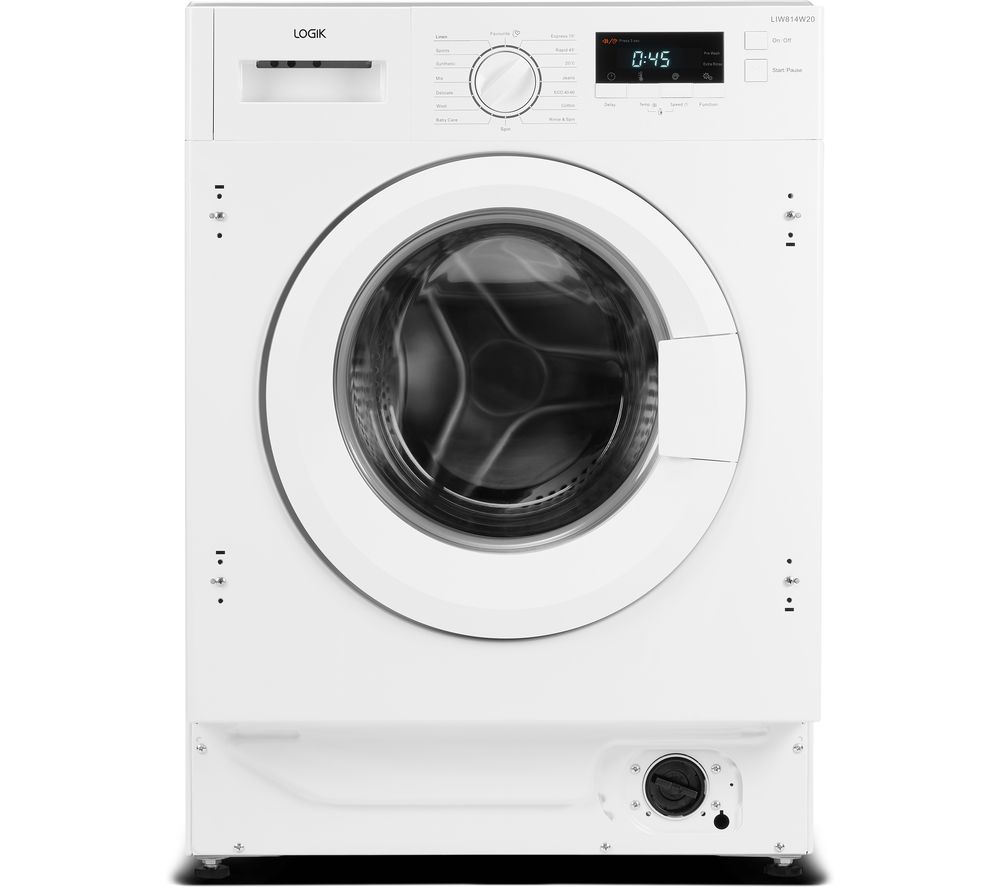 LOGIK LIW814W20 Integrated 8 kg 1400 Spin Washing Machine