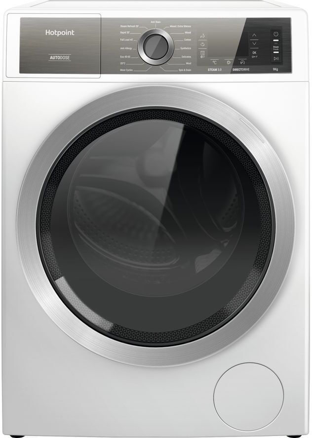 Hotpoint H7 W945WB 9 kg 1400 Spin Washing Machine - White, White