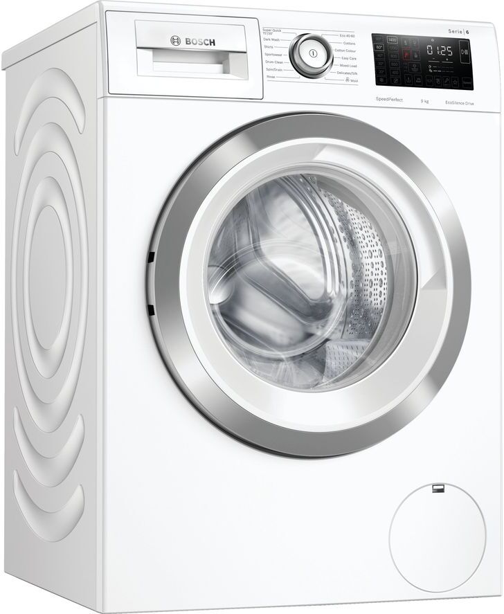 Bosch Serie 6 WAU28R90GB 9 kg 1400 Spin Washing Machine - White, White