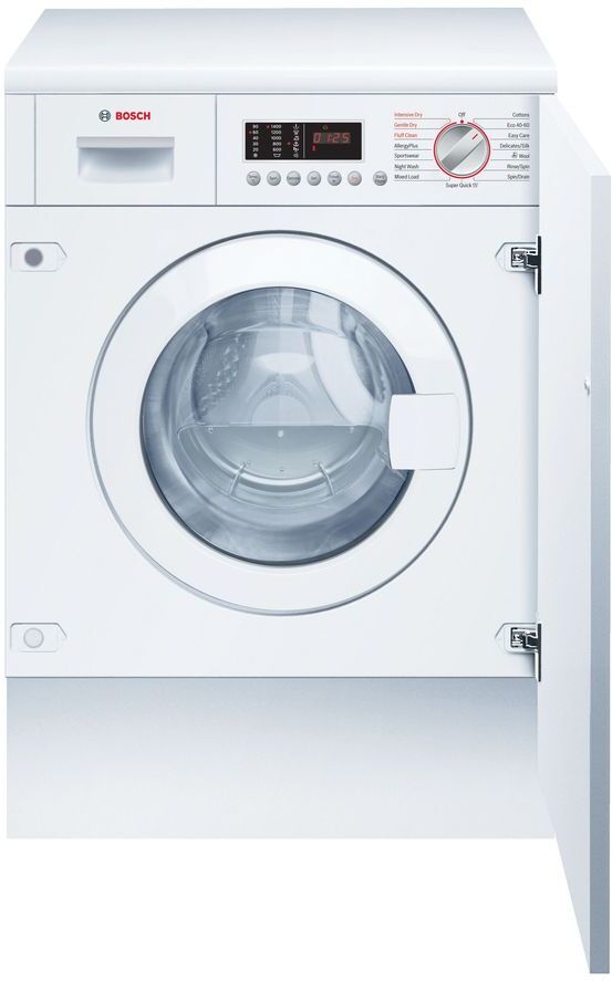 Bosch Serie 6 WKD28542GB 7 kg Integrated Washer Dryer - White, White