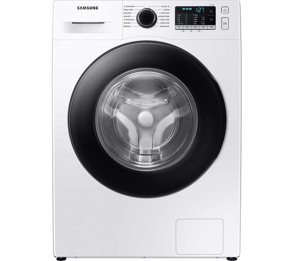SAMSUNG Series 5 Ecobubble WW80TA046AE/EU 8 kg 1400 Spin Washing Machine - White, White