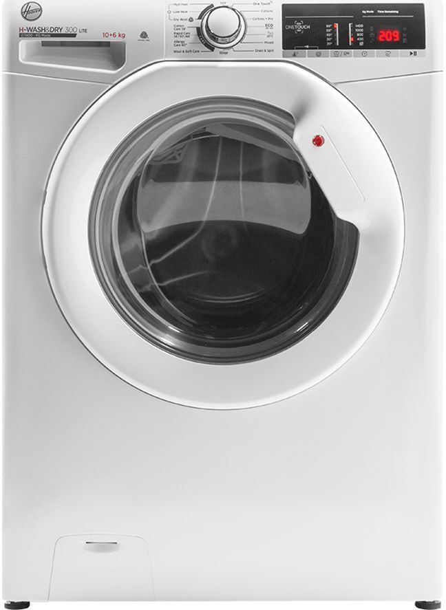 Hoover H-Wash 300 H3D 4106TE NFC 10 kg Washer Dryer - White, White