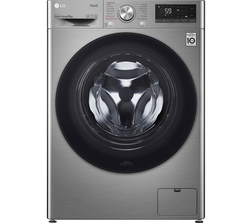 LG AI DD V5 F4V509SSE WiFi-enabled 9 kg 1400 Spin Washing Machine - Graphite, Graphite