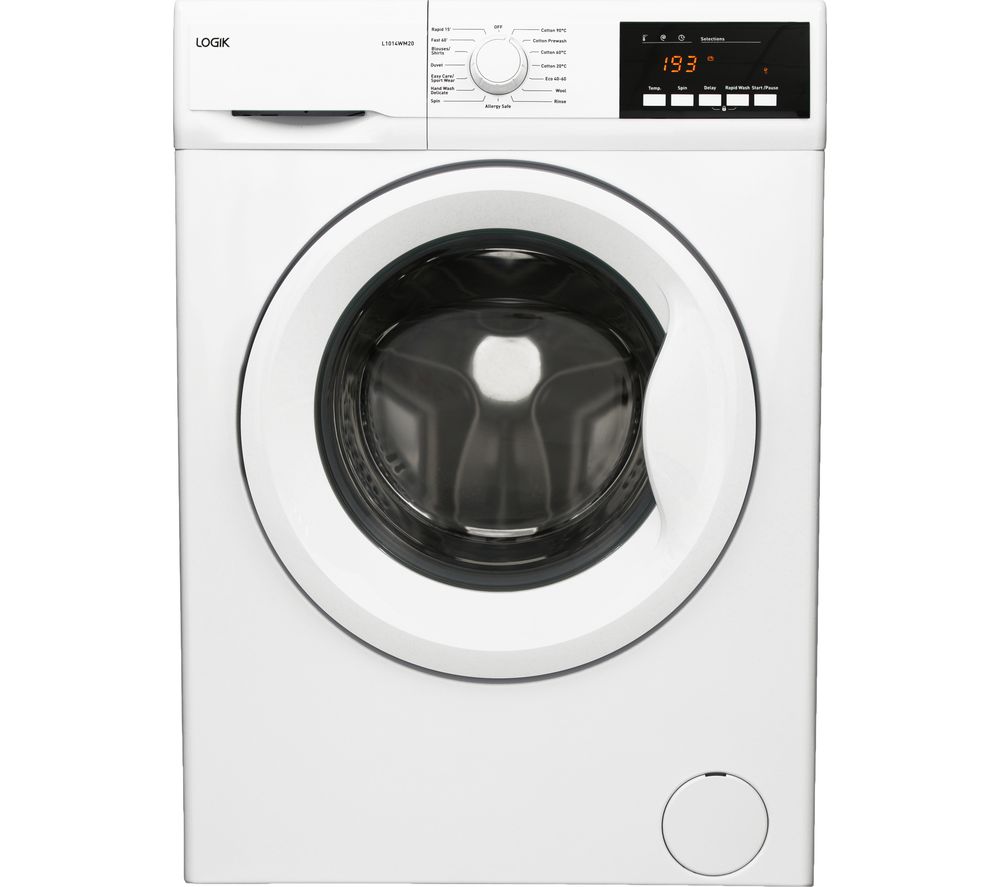 LOGIK L1014WM20 10 kg 1400 Spin Washing Machine - White, White