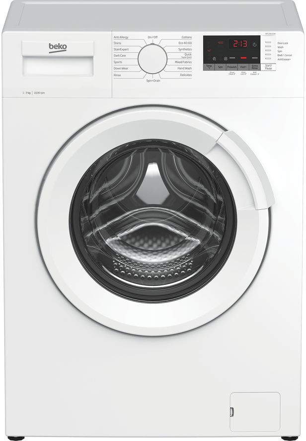 Beko WTL76151W 7 kg 1600 Spin Washing Machine - White, White