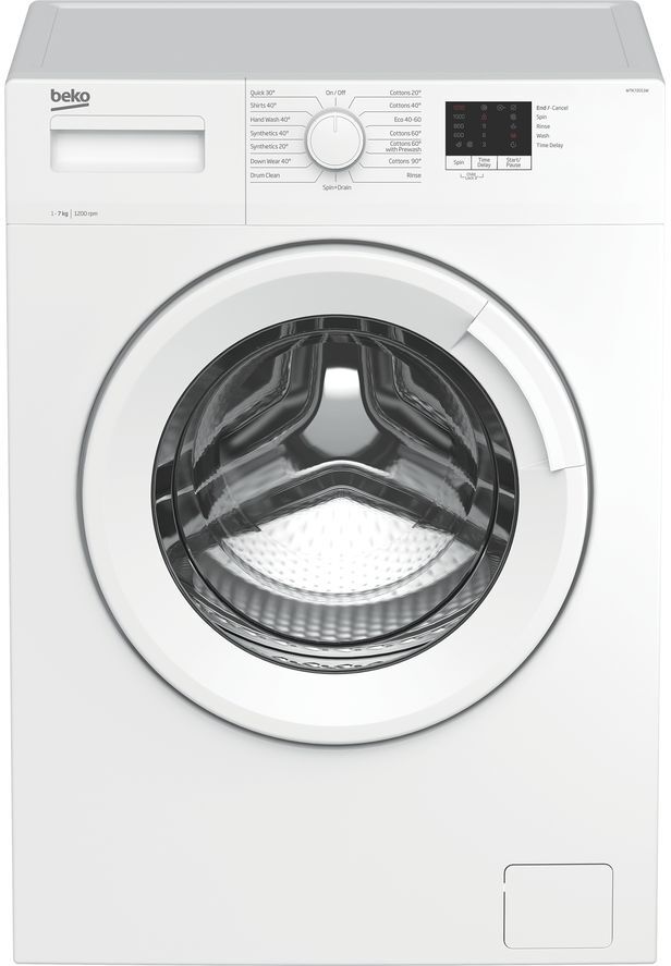 Beko WTK72011W 7 kg 1200 Spin Washing Machine - White, White