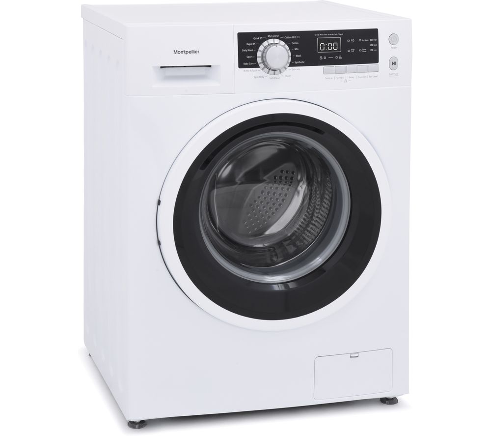MONTPELLIER MW8145W 8 kg 1400 Spin Washing Machine - White, White