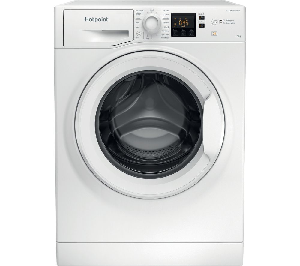 Hotpoint Core NSWR 843C WK UK 8 kg 1400 Spin Washing Machine - White, White