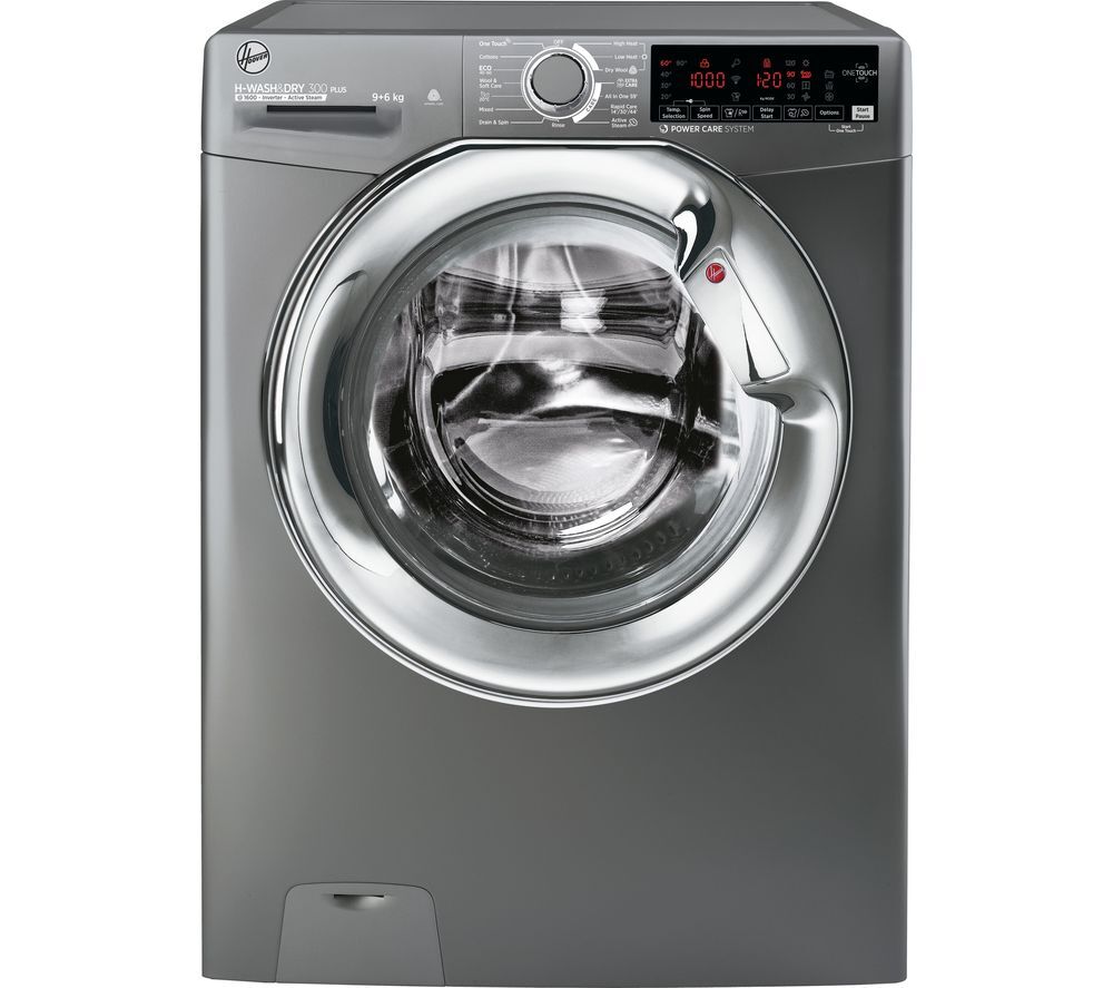 Hoover H-Wash 300 H3DS696TAMCGE NFC 9 kg Washer Dryer - Graphite, Graphite