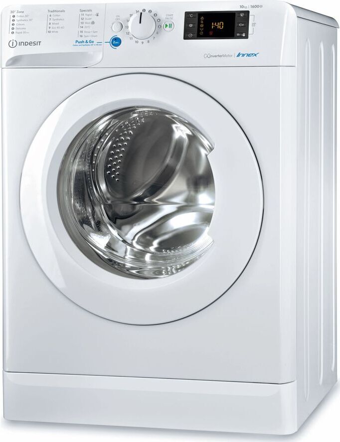 Indesit Innex BWE 101683X W UK N 10 kg 1600 Spin Washing Machine - White, White