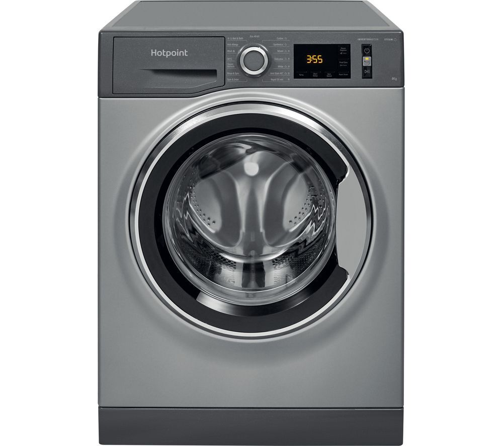 Hotpoint NM11 844 GC A UK N 8 kg 1400 Spin Washing Machine - Graphite, Graphite