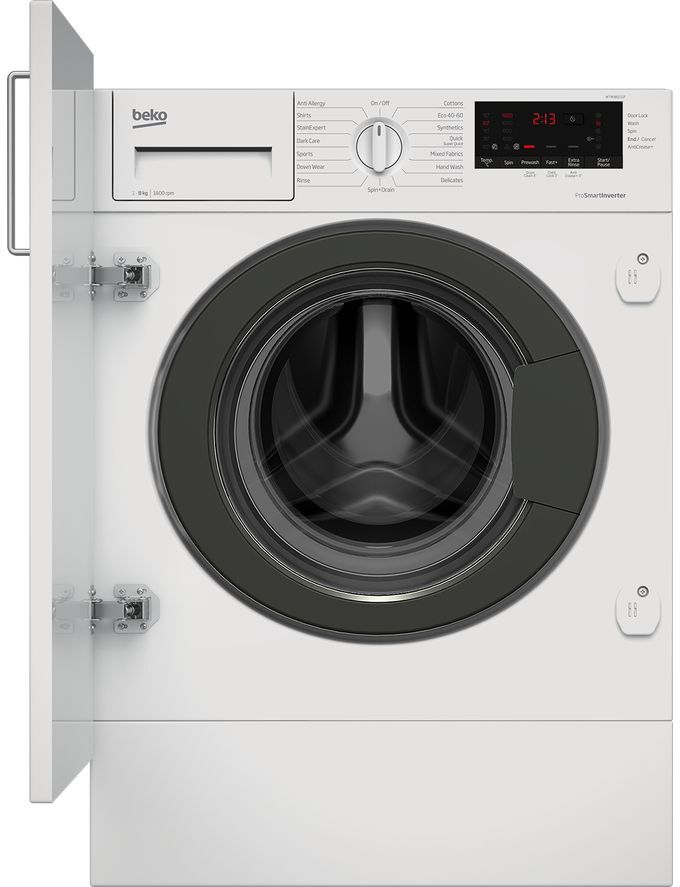 Beko Pro WTIK86151F Integrated 8 kg 1600 Spin Washing Machine