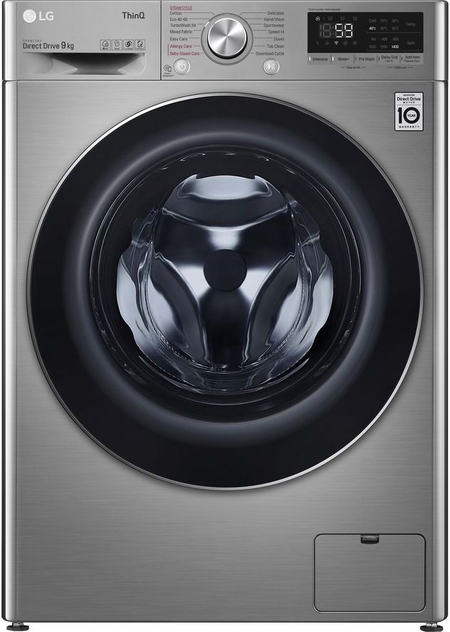 LG TurboWash with AI DD V7 F4V709STSE WiFi-enabled 9 kg 1400 Spin Washing Machine - Graphite, Graphite