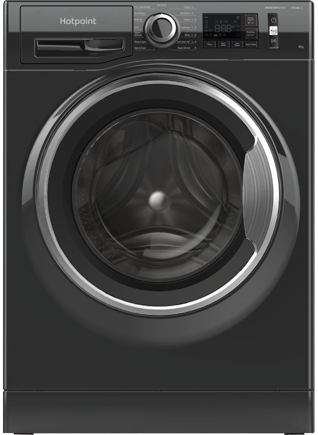 Hotpoint Activecare NM11 945 BC A UK N 9 kg 1400 Spin Washing Machine - Black, Black