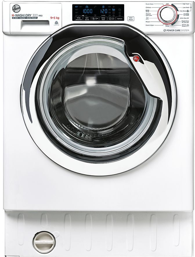 Hoover H-WASH 300 Pro HBDOS695TAMCET WiFi-enabled Integrated 9 kg Washer Dryer - White, White