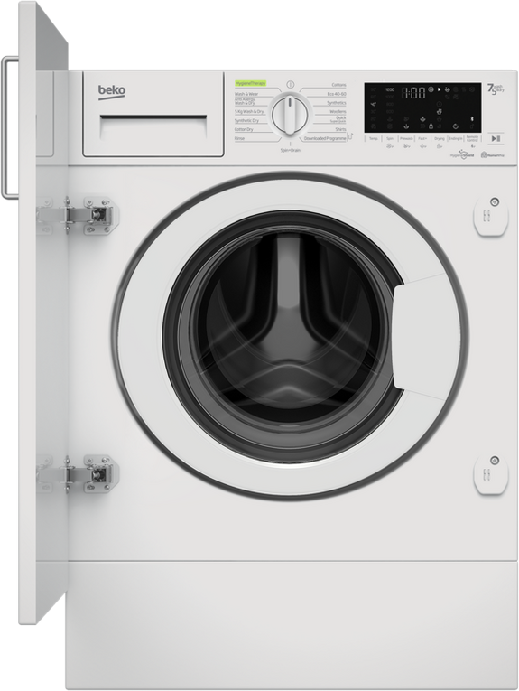 Beko WDIK752421F 7/5Kg 1200Rpm Integrated Recycledtub™ Washer Dryer - White