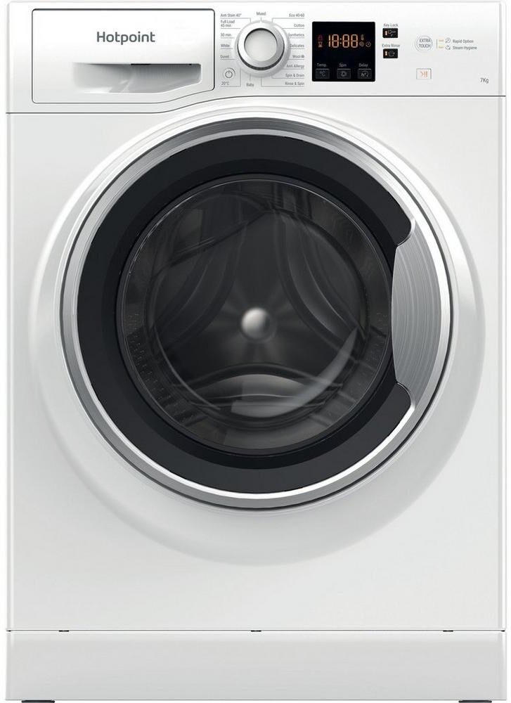 Hotpoint NSWE743UWSUKN 400 Spin, 7Kg Washing Machine - White