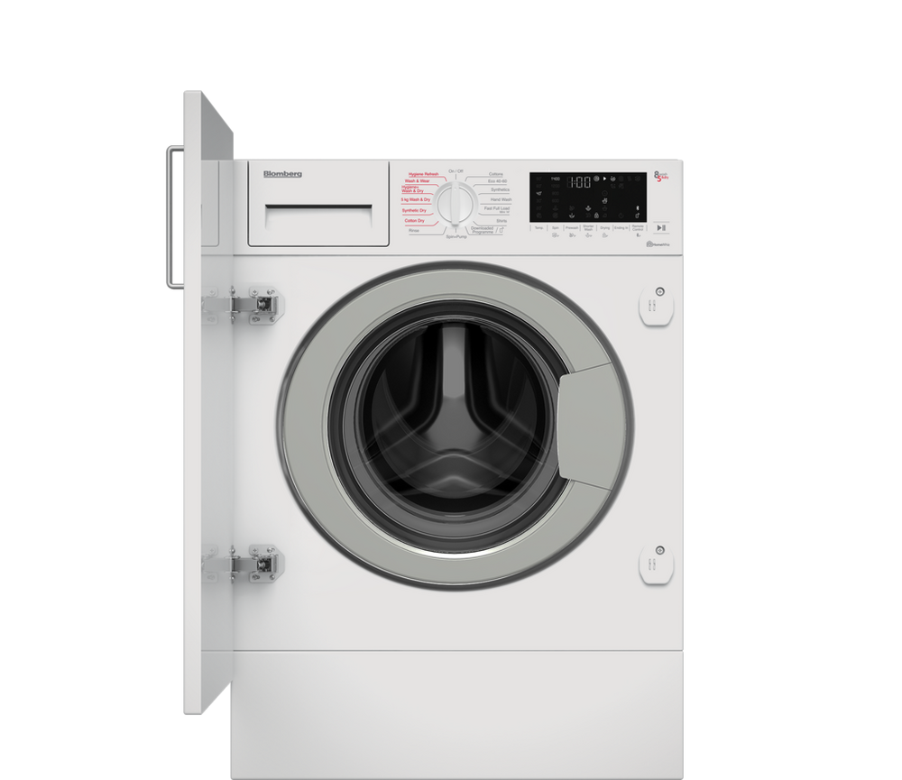 Blomberg LRI1854310 8Kg/5Kg 1400 Spin Built In Washer Dryer - White