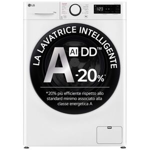 LG F4R3013NSWB Lavatrice 13kg AI DD, Classe A-20%, 1400 giri, Lavaggio