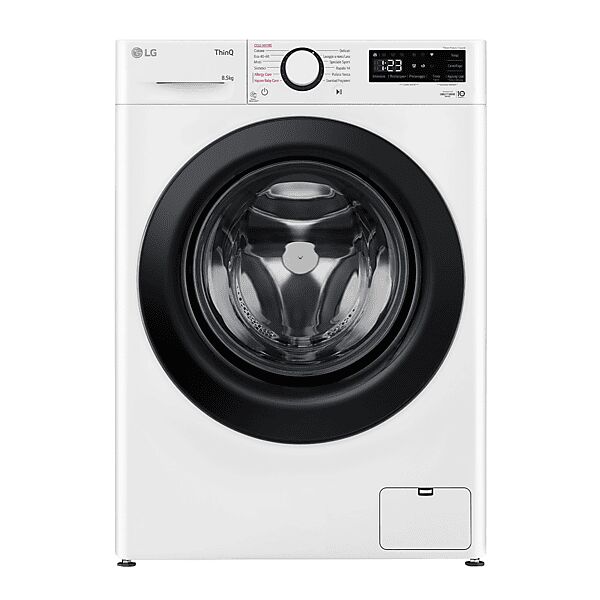 lg ai dd f2wv308s6aw lavatrice, caricamento frontale, 8,5 kg, 49 cm, classe a