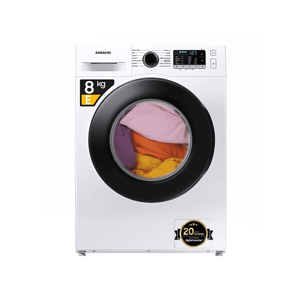 samsung ww80agas21aeet lavatrice slim, caricamento frontale, 8 kg, 45 cm, classe e