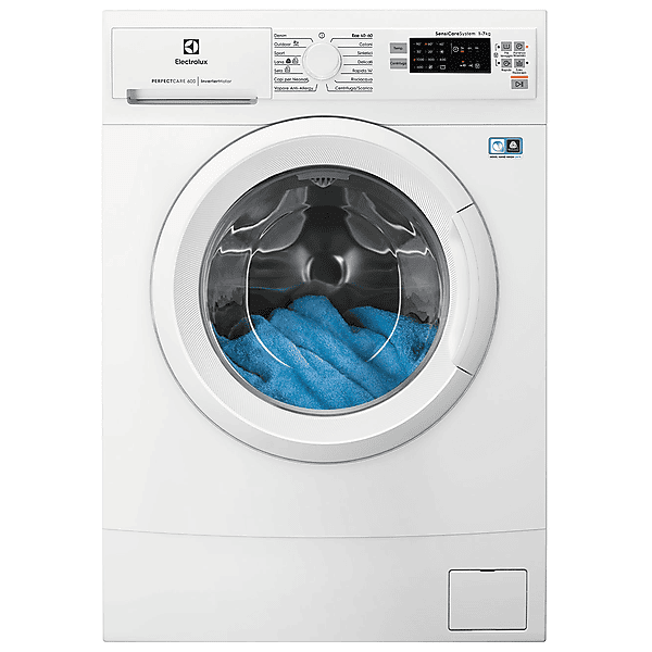 electrolux ew6s507w lavatrice slim, caricamento frontale, 7 kg, 44,9 cm, classe b