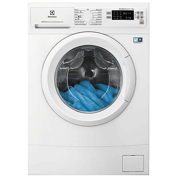 electrolux ew6s526w lavatrice, caricamento frontale, 6 kg, 37,8 cm, classe b