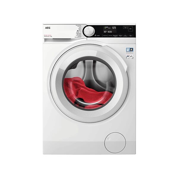 aeg lr7d96cw lavatrice, caricamento frontale, 9 kg, 63,1 cm, classe a