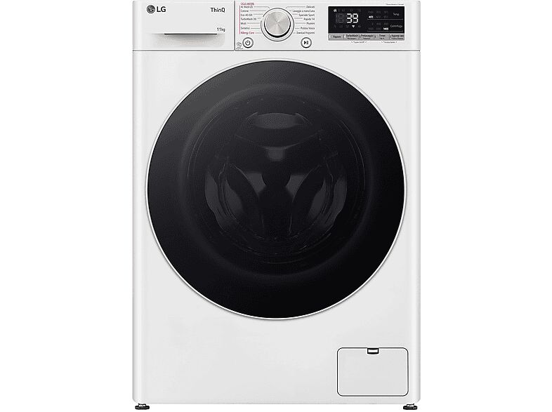 LG AI DD F4R7011TSWG LAVATRICE, Caricamento frontale, 11 kg, 56,5 cm, Classe A