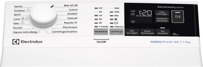 Electrolux SensiCare 600 Lavatrice a carica dall'alto serie 600 SensiCare 7 kg