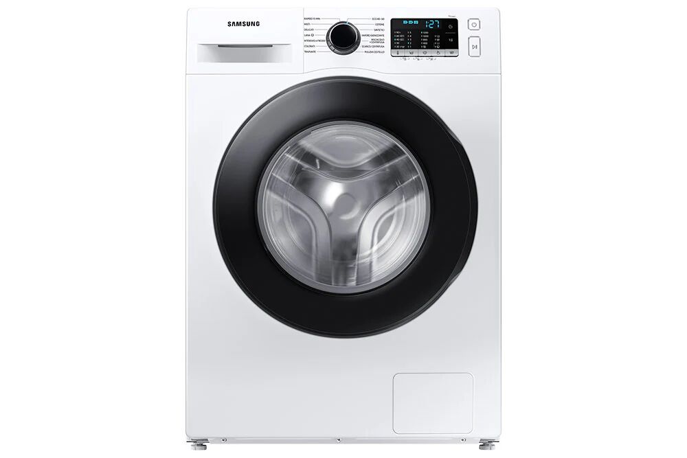 Samsung WW80AGAS21AE/ET lavatrice slim a caricamento frontale Crystal Clean™ 8 kg Classe E 1200 giri/min, Porta nera + panel nero