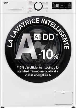 LG LAVATRICE CF 11KG 1400G A-10% INV VAP F4R3011NSWB