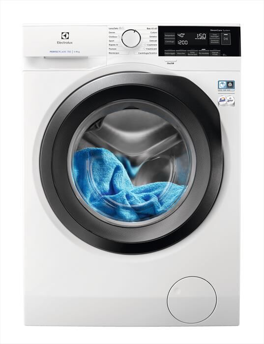 Electrolux Lavatrice Ew7f3g94 9 Kg Classe A-bianco/oblò Nero