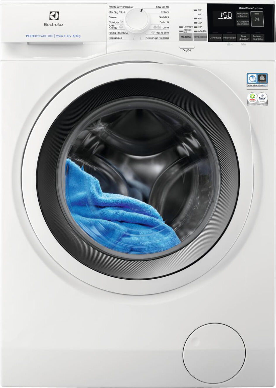 Electrolux Ew7w685w Lavasciuga Ew7w685w 8+5 Kg Classe Energetica D Profondità 55 Cm Centrifuga 1600 Giri Funzione Vapore