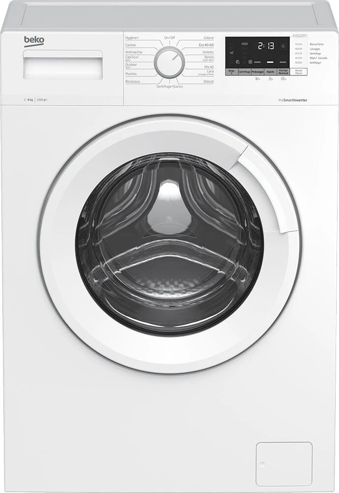 Beko WUX81232WI/IT lavatrice Caricamento frontale 8 kg 1200 Giri/min Bianco