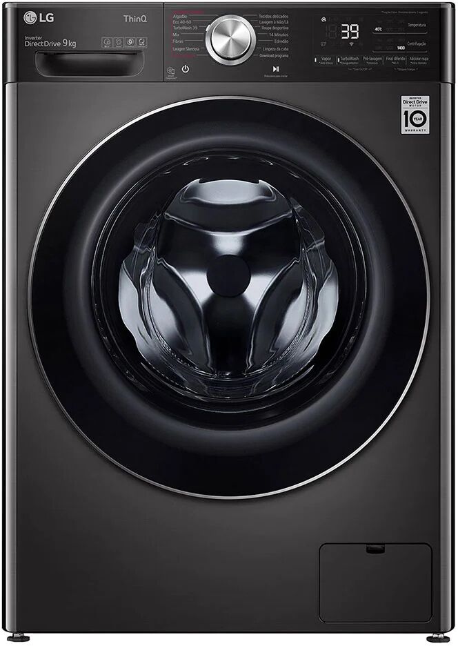 Lg Máquina De Lavar Roupa 9kg 1400rpm F4wv9009p2b (preto) - Lg