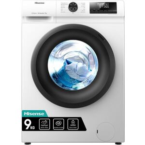 HISENSE WFQP9014EVM 9 kg 1400 Spin Washing Machine - White, White