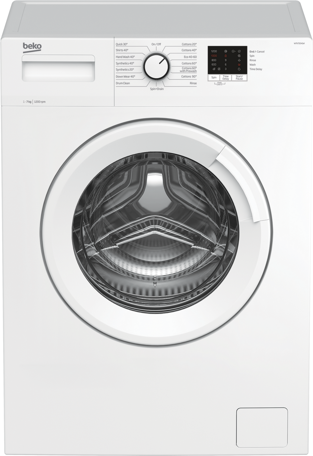 Beko WTK72041W 7Kg 1200 Spin Washing Machine White