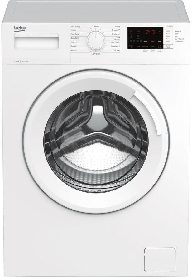 BEKO WTK94121W 9 kg 1400 Spin Washing Machine  White, White