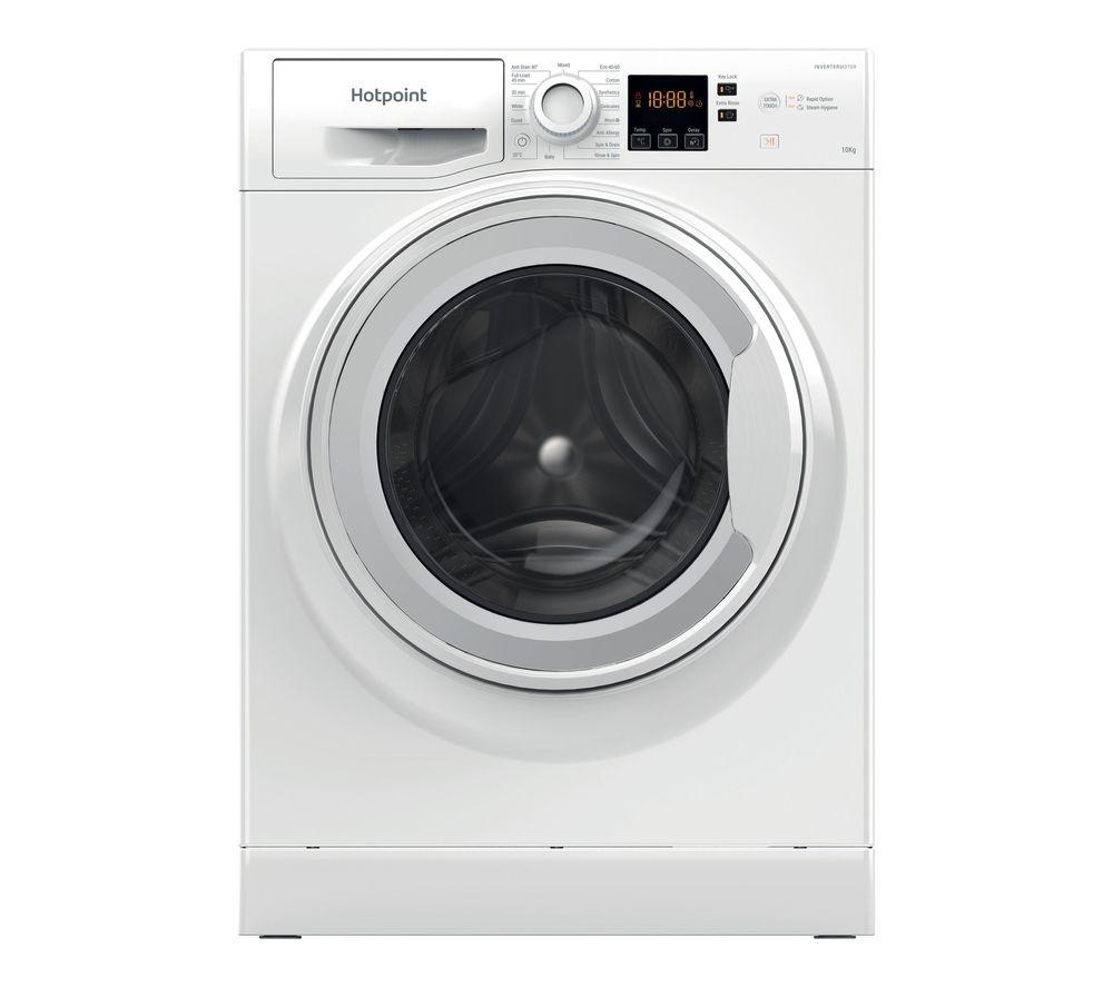 HOTPOINT NSWM 1045C W UK N 10 kg 1400 Spin Washing Machine - White, White